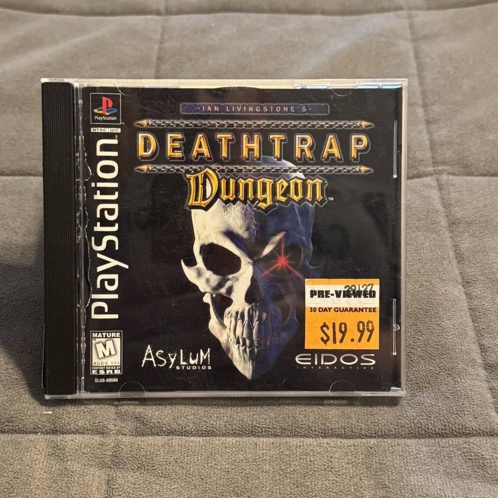 Deathtrap Dungeon Sony PlayStation 1‎ (PS1) PS1 Death Trap & Working